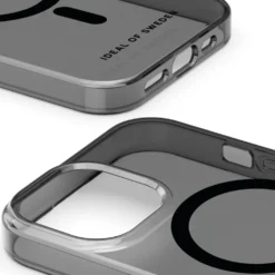 IDEAL OF SWEDEN Clear MagSafe Case – mobildeksel til iPhone 13, 14, 15, 16e og 17e Tinted Black