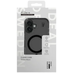 IDEAL OF SWEDEN Clear MagSafe Case – mobildeksel til iPhone 16 Tinted Black
