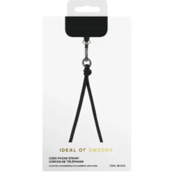 IDEAL OF SWEDEN Cord Phone Strap – justerbar mobilreim Svart