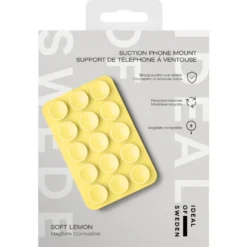 IDEAL OF SWEDEN MagSafe Suction Phone Mount – mobilholder med sugekoppfeste Soft Lemon