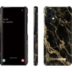 IDEAL OF SWEDEN Mobildeksel for Galaxy A32 5G Golden Smoke Marble