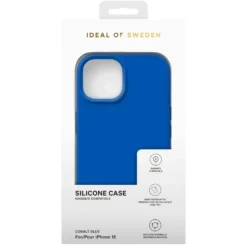 IDEAL OF SWEDEN Silikondeksel for iPhone 15 Cobalt Blue