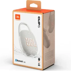 JBL Clip 5 Portabel Bluetooth-høyttaler Hvit