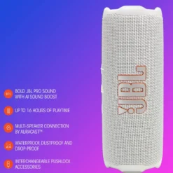 JBL Flip 7 Portabel trådløs høyttaler Hvit