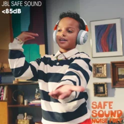 JBL JR470NC Trådløse hodetelefoner med volumbegrensning og ANC Blå