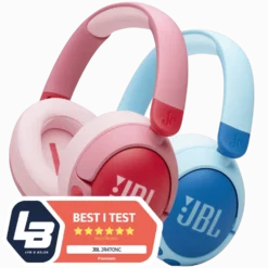 JBL JR470NC Trådløse hodetelefoner med volumbegrensning og ANC Blå