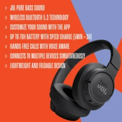 JBL Tune 720BT Trådløse hodetelefoner Hvit