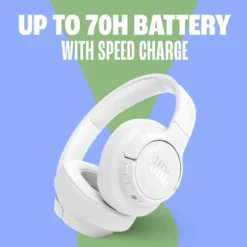 JBL Tune 770NC Trådløse hodetelefoner Hvit