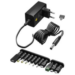 Justerbar strømadapter 3–12 V (DC) 3,6 W