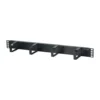 19"-kabelpanel 1U, svart