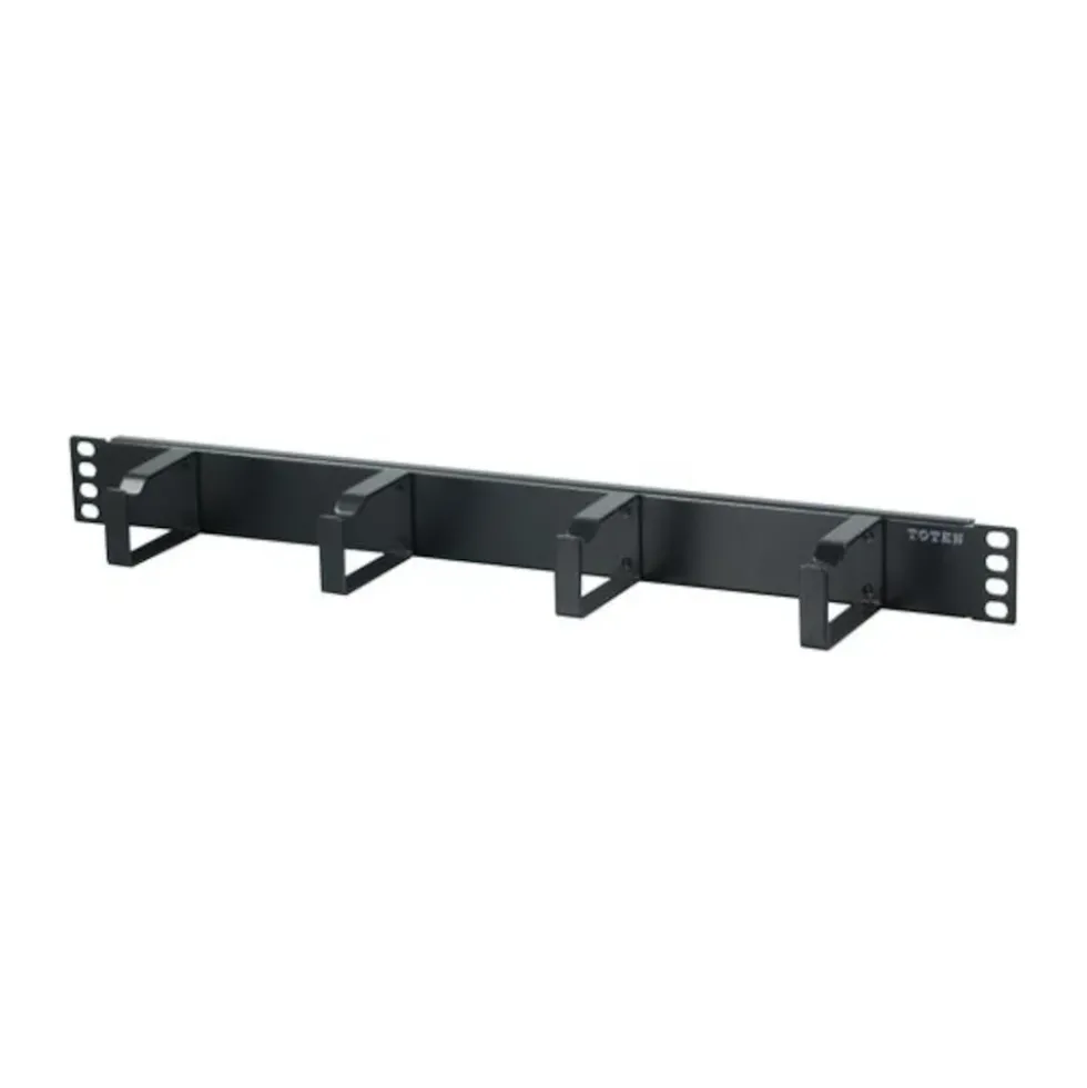 19"-kabelpanel 1U, svart
