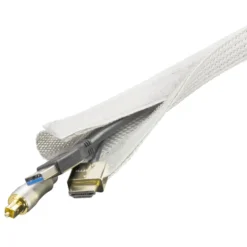 Kabelstrømpe i nylon 25 mm Hvit