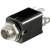 Kabinettkontakt med bryter 6,3 mm, mono