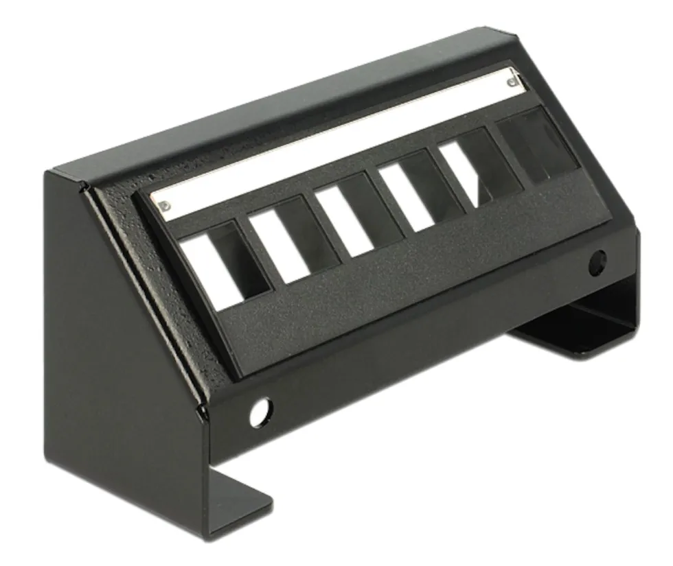 Keystone-panel med 6 porter