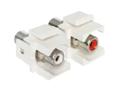 Keystone RCA-modul, rød RøD