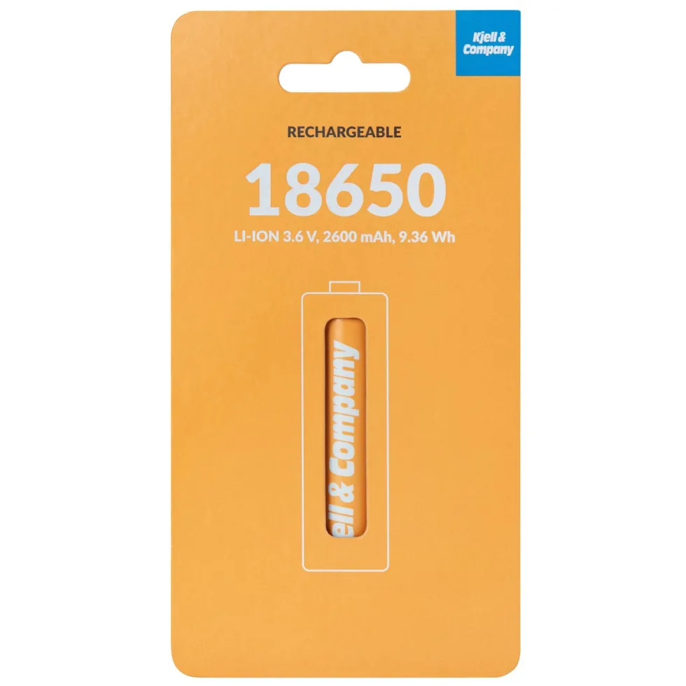 Kjell & Company 18650 Li-ion-batteri 3,6 V 2600 mAh