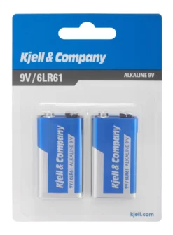 Kjell & Company 9 V-batterier (PP3) 2-pakk