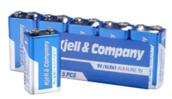 Kjell & Company 9 V-batterier (PP3) 5-pk.