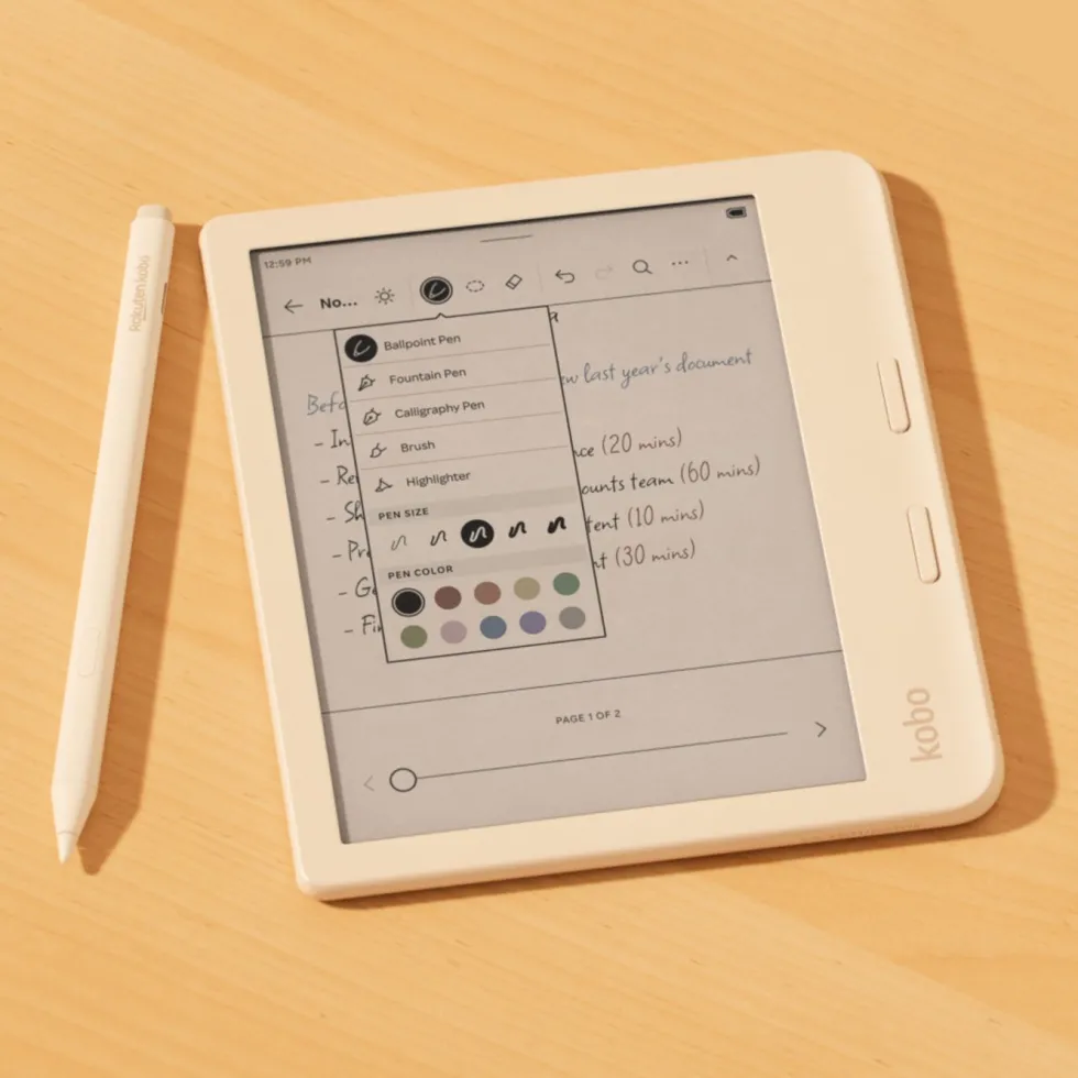 Kobo Stylus 2-penn Svart