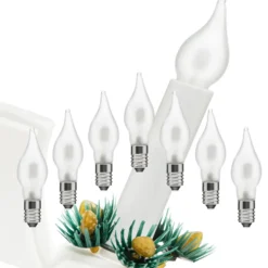 Ledsavers Frostet reservepære til adventsstaker LED 7-pk.