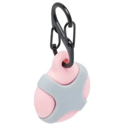 Linocell AirTag Silikonetui for dyr Rosa/Grå