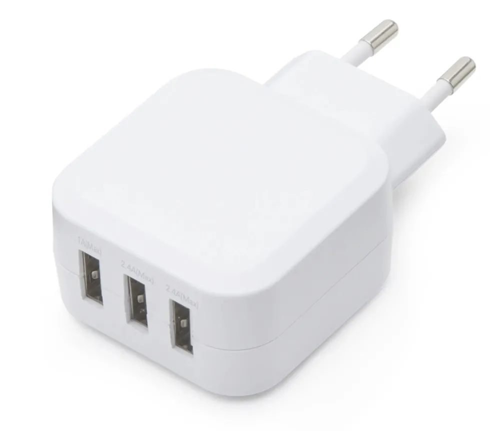 Linocell 4,8 A USB-lader med tre porter