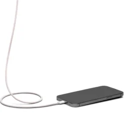 Linocell Flettet USB-C- til Lightning-kabel Rosa 1 m