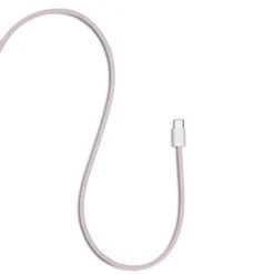 Linocell Flettet USB-C- til Lightning-kabel Rosa 1 m