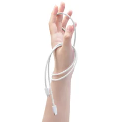 Linocell Flettet USB-C- til Lightning-kabel Hvit 0,5 m