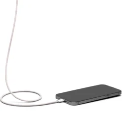 Linocell Flettet USB-C- til Lightning-kabel Rosa 0,5 m