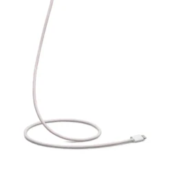 Linocell Flettet USB-C- til Lightning-kabel Rosa 0,5 m