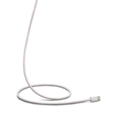 Linocell Flettet USB-C- til Lightning-kabel Rosa 0,5 m