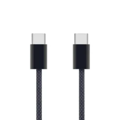 Linocell Flettet USB-C- til USB-C-kabel 240W Svart 2 m