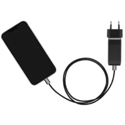 Linocell Flettet USB-C- til USB-C-kabel 240W Svart 2 m