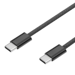 Linocell Flettet USB-C- til USB-C-kabel 240W Svart 2 m