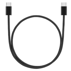 Linocell Flettet USB-C- til USB-C-kabel 60W Svart 0,5 m