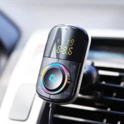 Linocell FM-sender med Bluetooth og hurtiglading