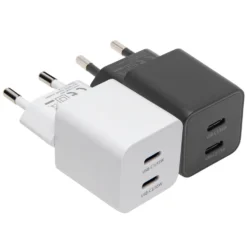 Linocell GaN hurtiglader 35 W PD med 2 USB-C-porter Hvit