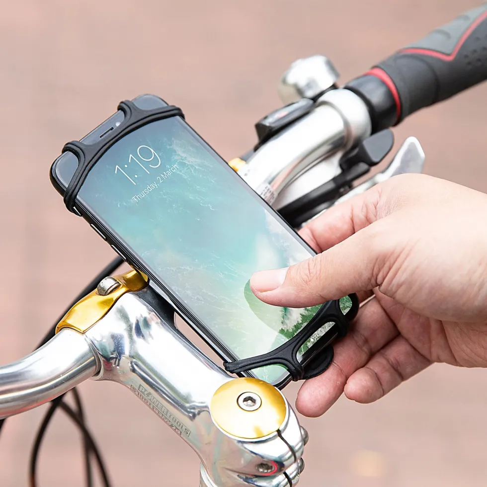 Linocell Mobilholder i silikon for sykkel