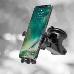 Linocell Mobilholder med hurtigfeste for frontrute