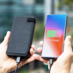 Linocell Powerbank med solcellelading 16 000 mAh