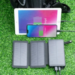 Linocell Powerbank med solcellelading 20 W 8000 mAh