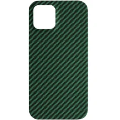 Linocell Premium Kevlar Robust deksel for iPhone 12 og 12 Pro Grønn