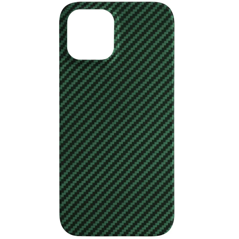 Linocell Premium Kevlar Robust deksel for iPhone 12 Pro Max Grønn