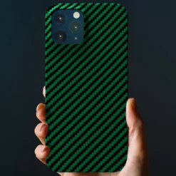 Linocell Premium Kevlar Robust deksel for iPhone 12 Pro Max Grønn