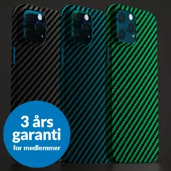 Linocell Premium Kevlar Robust deksel for iPhone 12 Pro Max Grønn