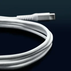 Linocell Premium Kevlar USB-C- til Lightning-kabel Hvit 0,5 m