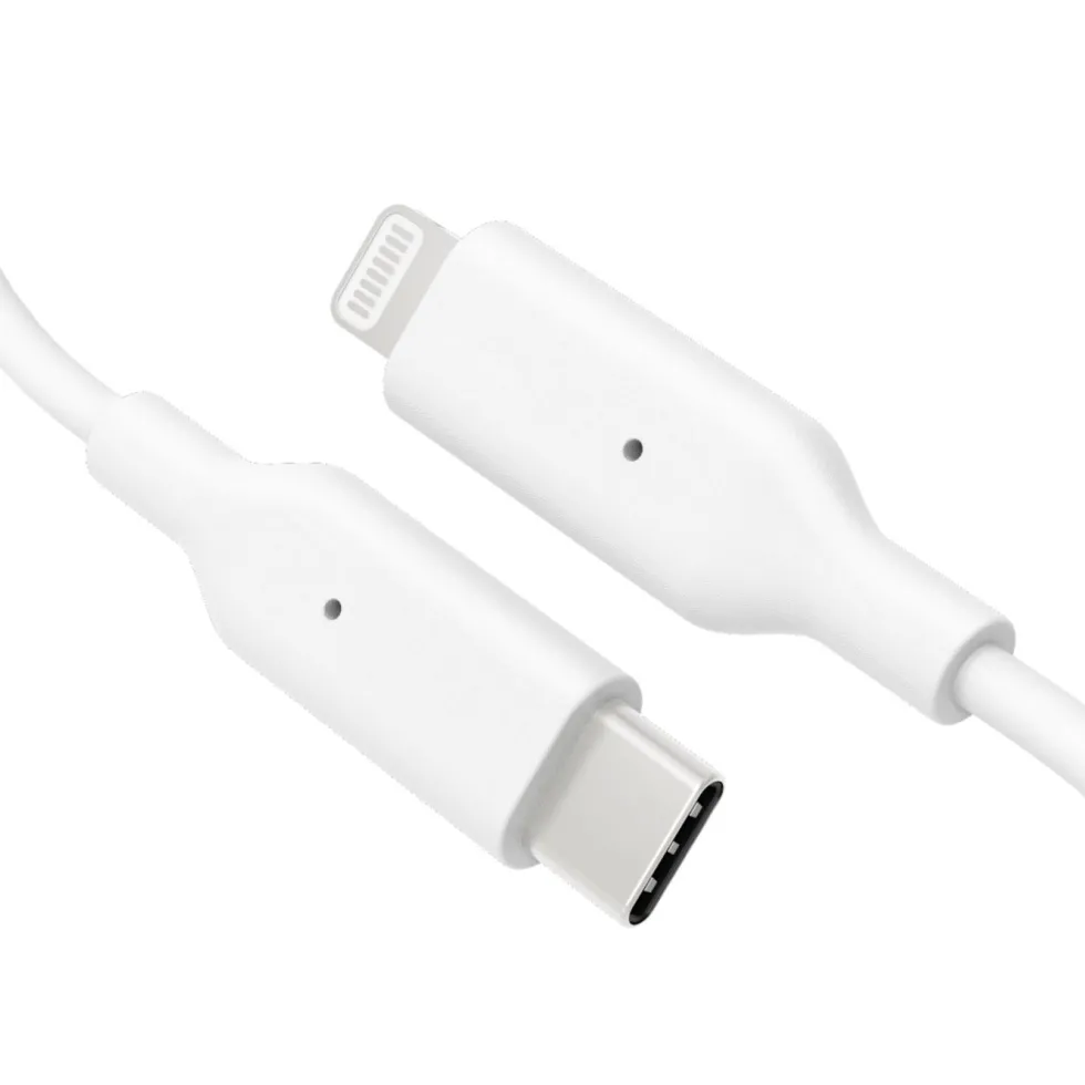 Linocell USB-C til Lightning-kabel Hvit 1 m