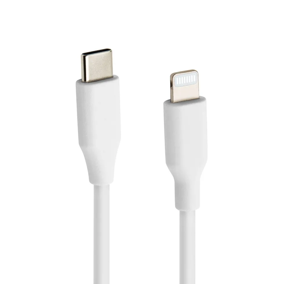 Linocell USB-C til Lightning-kabel Hvit 1 m