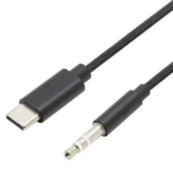 Linocell USB-C til 3,5 mm-kabel 1 m - Svart